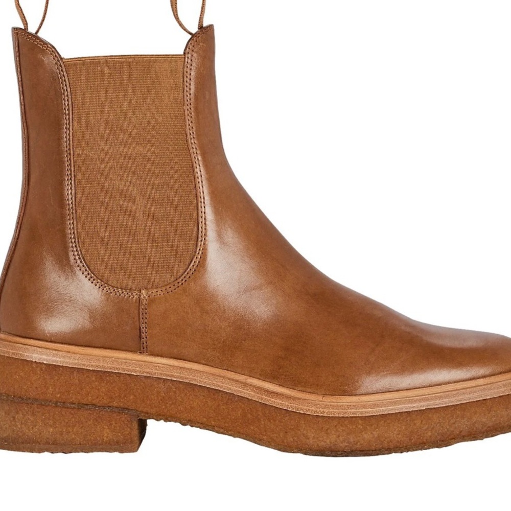 Loeffler Randall Women's Raquel Leather Chelsea Boots - 6.5 Brown - NEW IN BOX